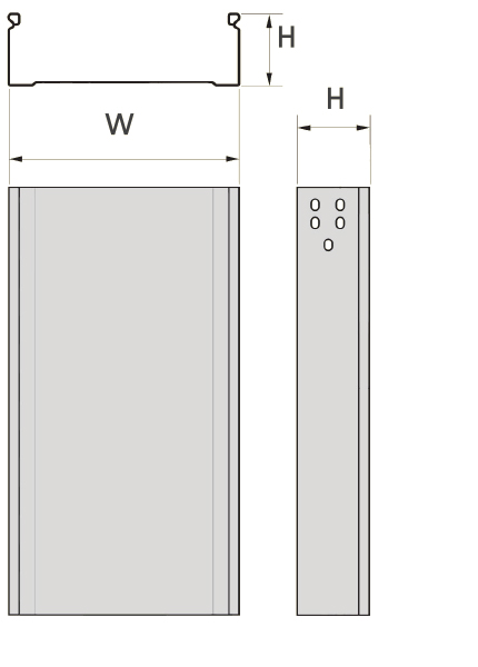 solid tray section